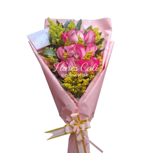 Buquet de rosas rosadas 40