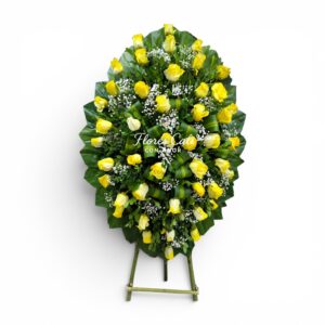 Arreglo Fúnebre de Rosas Amarillas 23